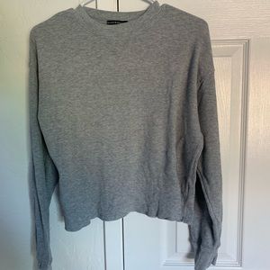 Brandy Melville gray thermal shirt